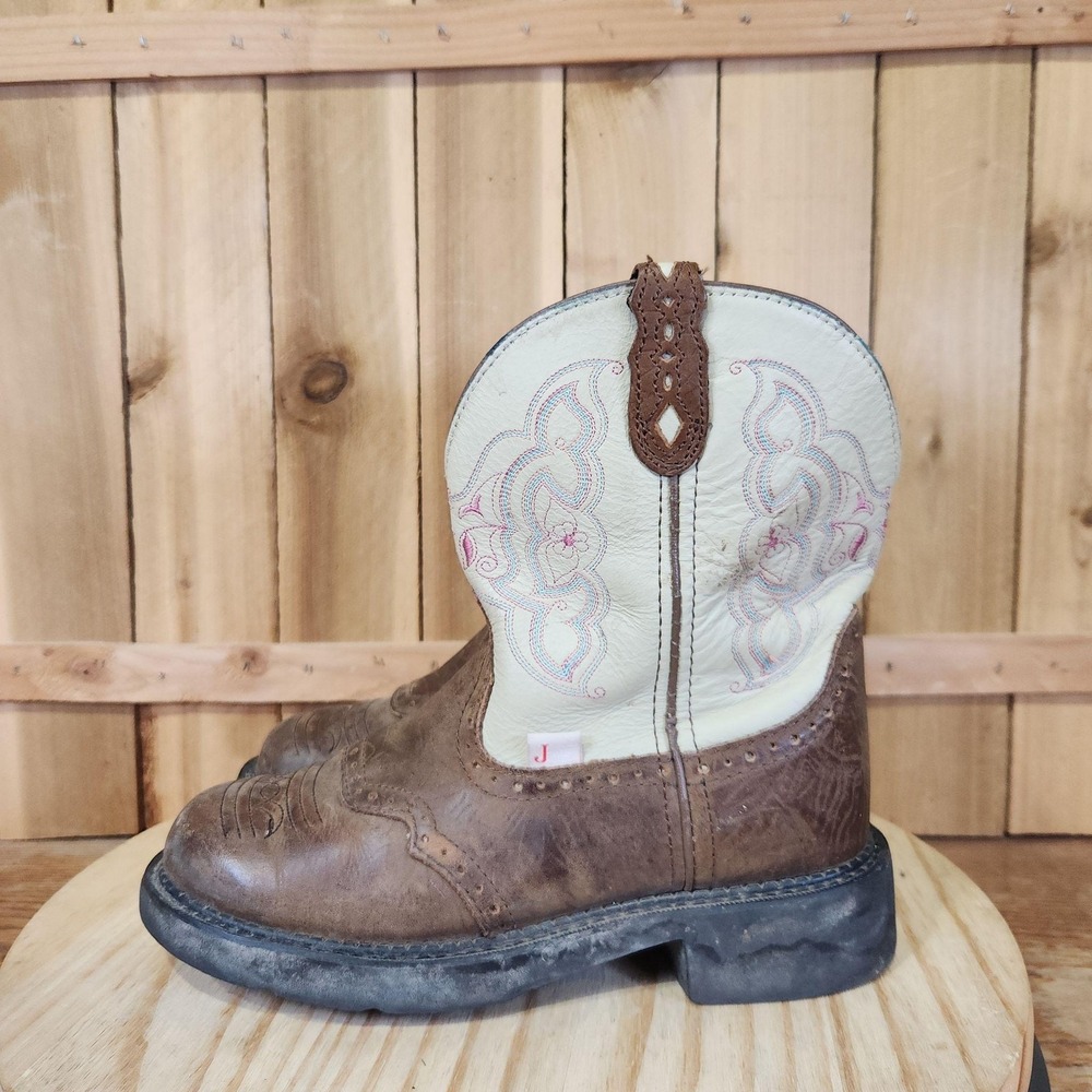 Justin Gypsy Boots Womens 8 B Brown Leather Western Pull On Work Cowgirl